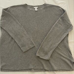 J. Jill Heather Gray Knit Top